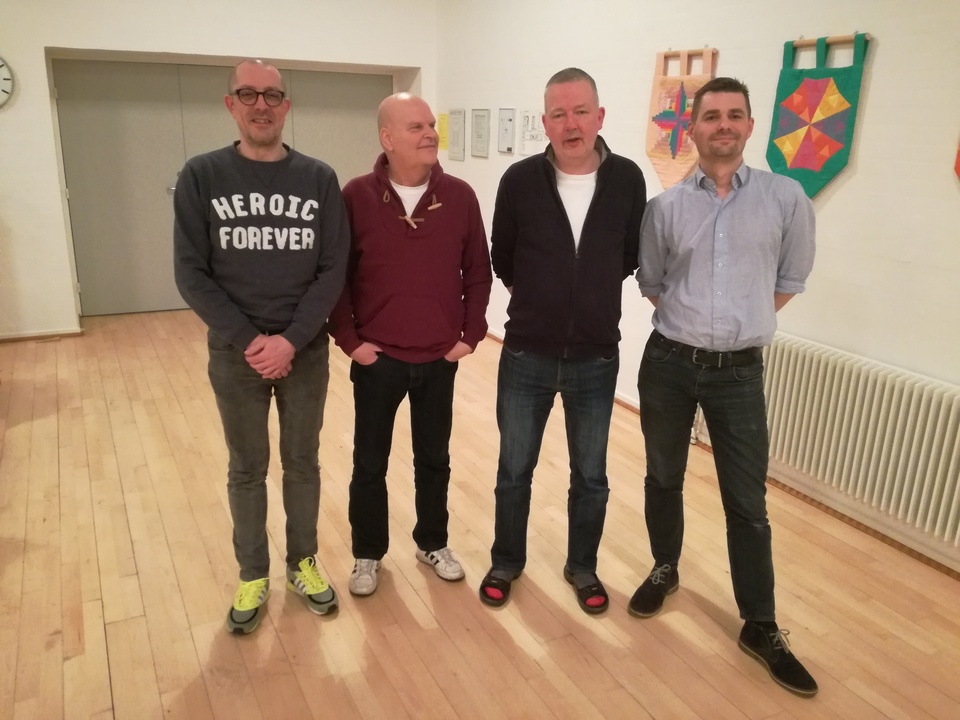Torben Ebbesen, Bent Simonsen, Flemming Jørgensen og Mads Kirstan