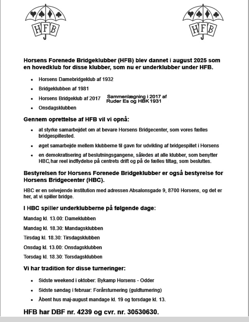 Generel info